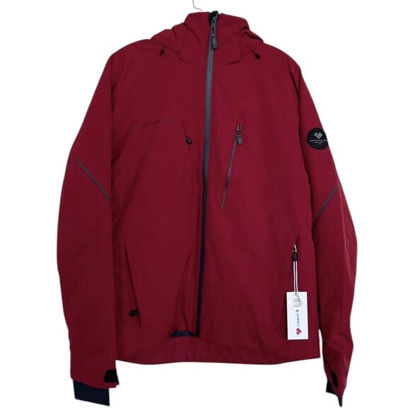 Obermeyer Ski Jacket Mens Size Small S Raze Red Snowboarding Hooded